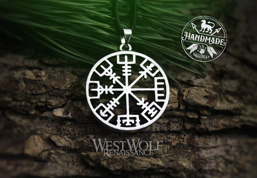 Viking Vegvisir Rune Pendant - The Runic Compass 
