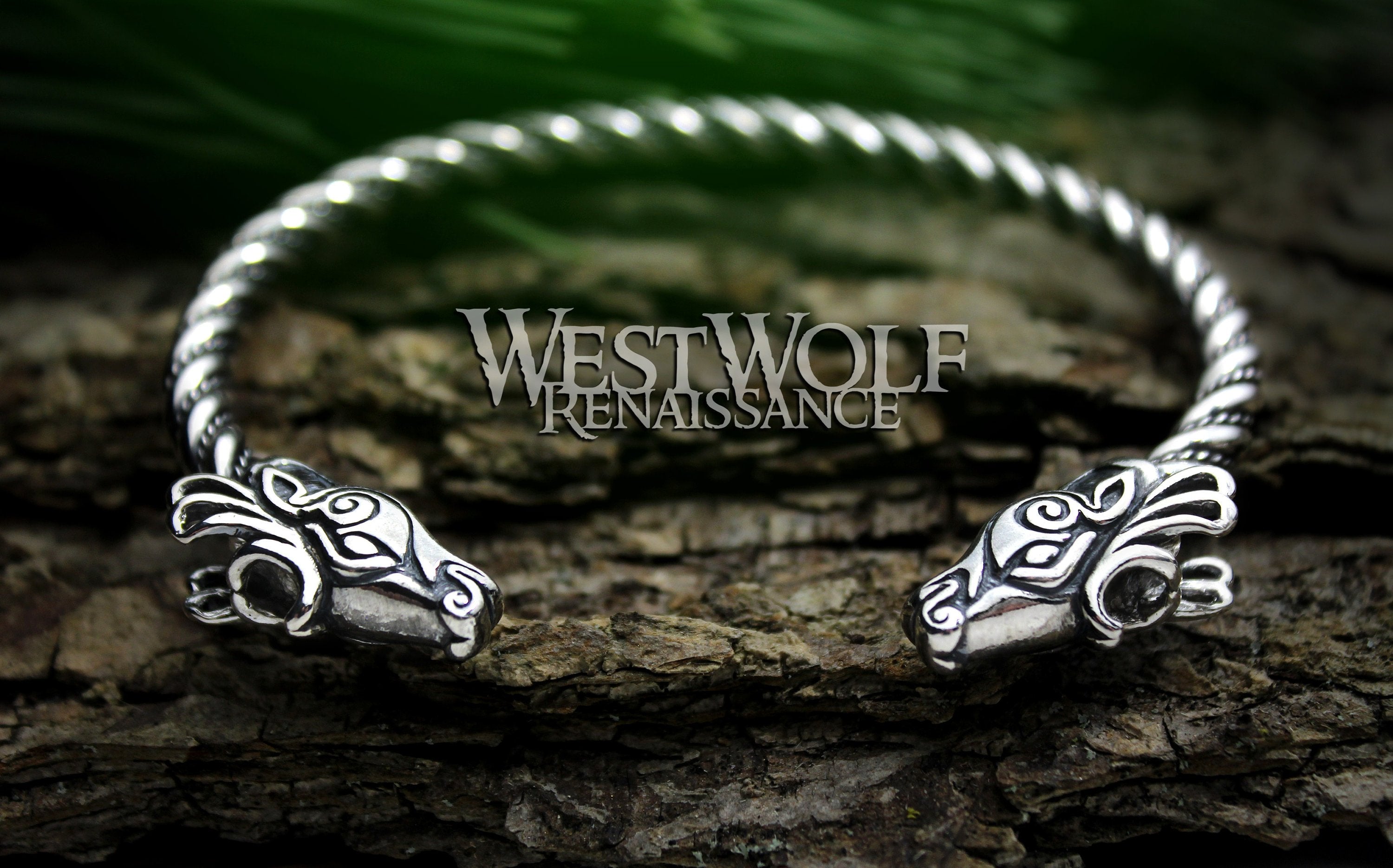 Sterling Silver Wolf Head Bracelet, popular Black Cord Men's Celtic Jewelry