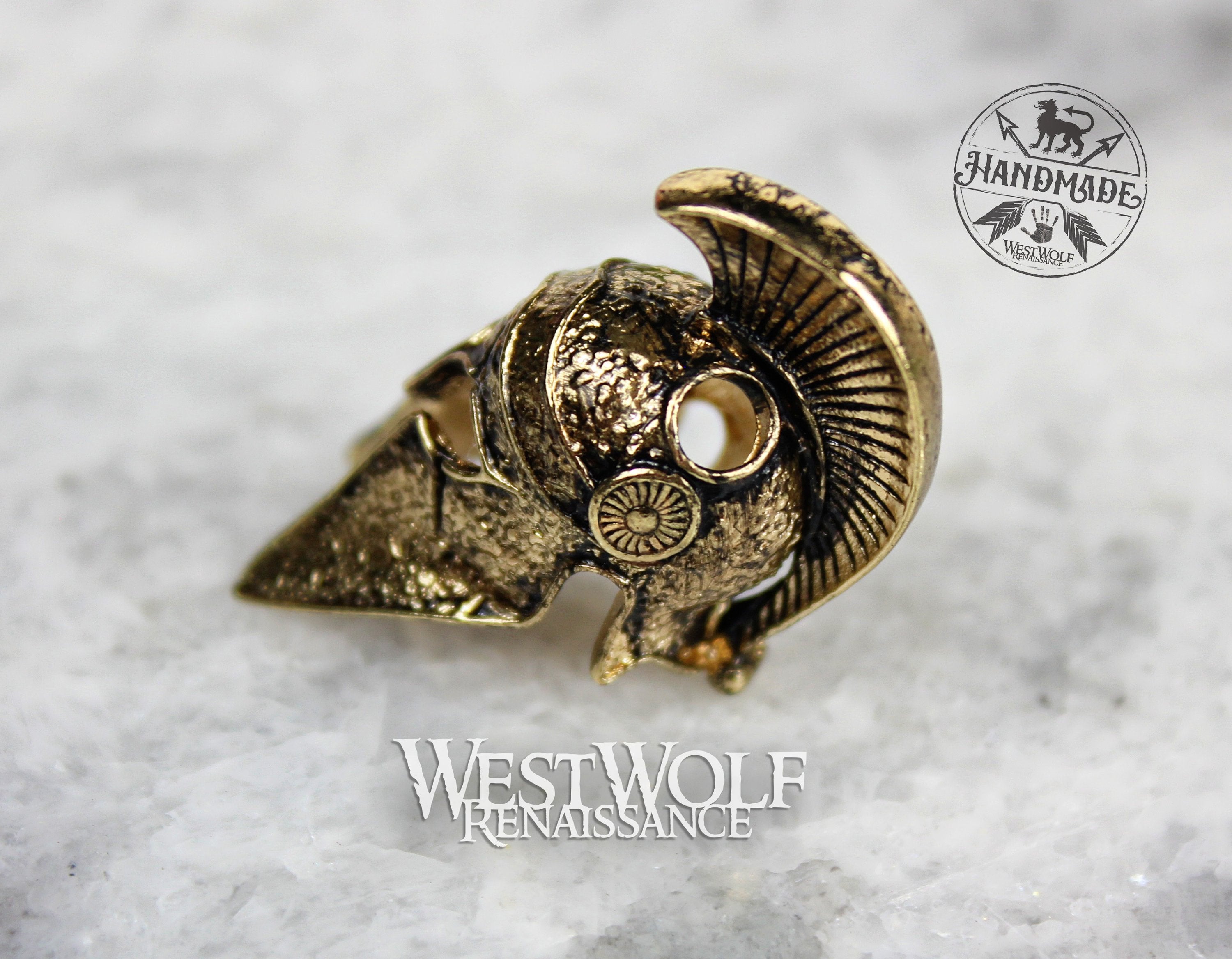 Spartan Helmet Bead for Jewelry-Making or Paracords – West Wolf