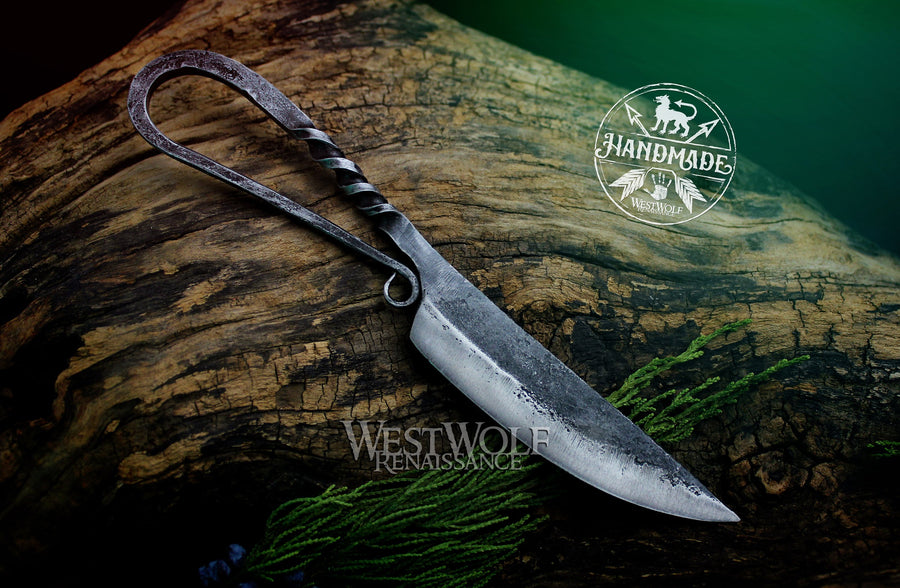 Hand-Forged Steel Viking or Celtic Style All-Purpose Knife