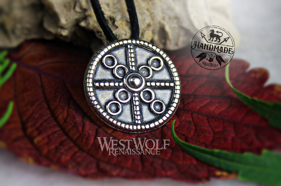Celtic Sun Circle Pendant in Sterling Silver - Amulet of Protection
