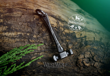 Hand-Forged Viking MJOLNIR or Blacksmith Hammer Pendant