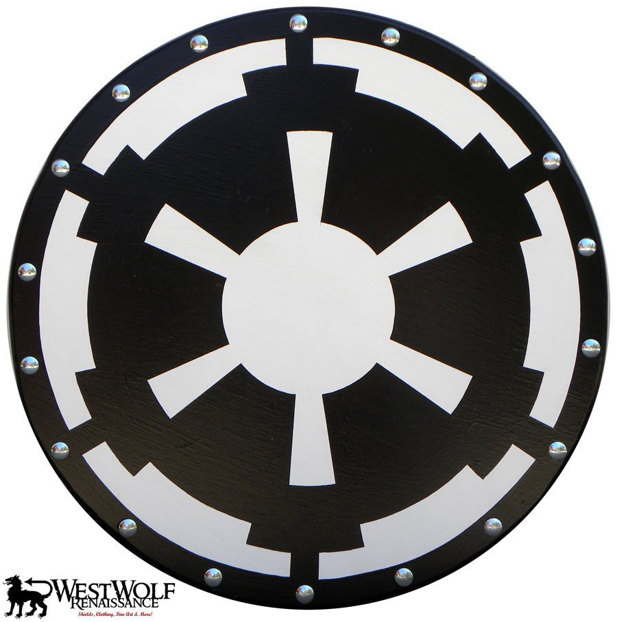 Round Star Wars Imperial Logo EMPIRE SHIELD - Dark Side Armor - Great for a Stormtrooper