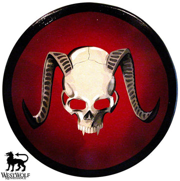 Round Demon Skull Shield