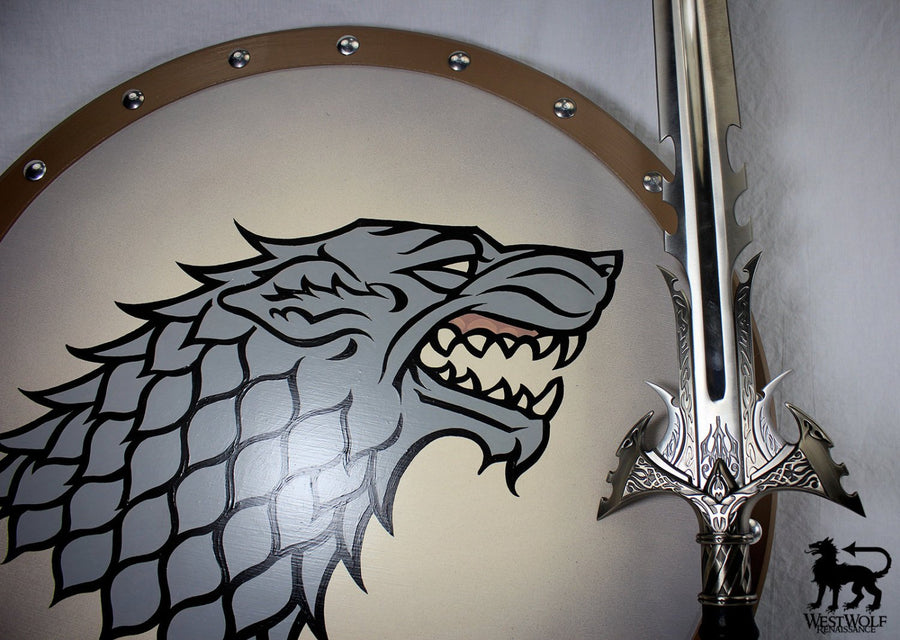 Winter Direwolf Shield of House Stark - Game of Thrones