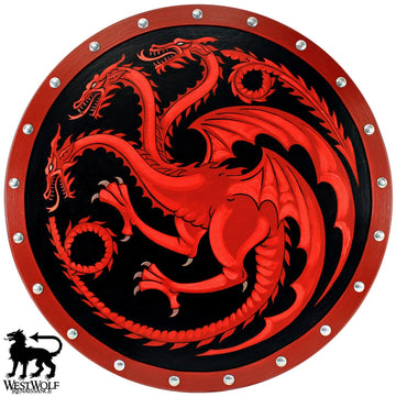 Dragon Shield of House Targaryen -- LARGE SIZE -- Game of Thrones